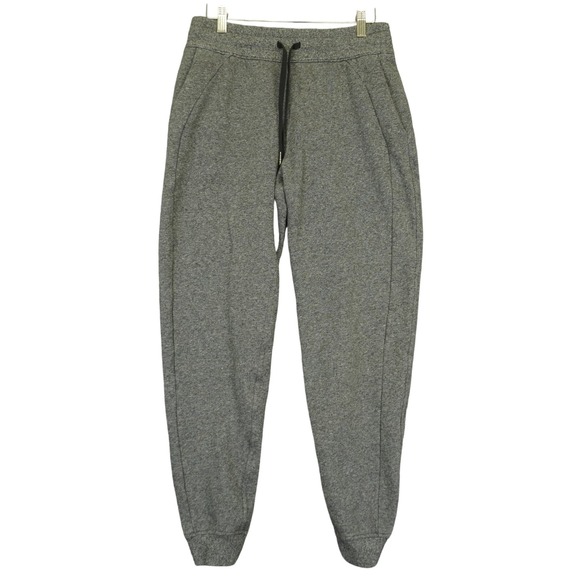 Lululemon Pants - Lululemon Scuba Jogger Women 6 Grey Heathered High Rise Fleece Sweatpants